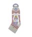 Ladies Thermal Sleep Bed Socks with Rib Turn Over Cuff-2