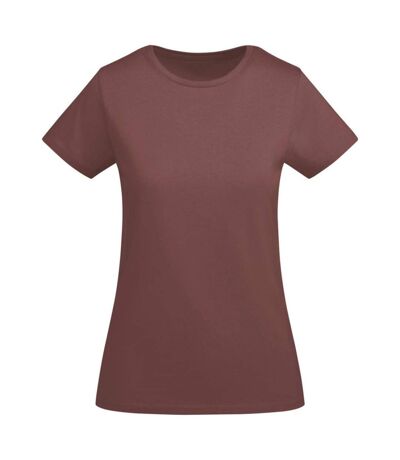 Womens/ladies Breda Short-sleeved T-shirt Pale Red Roly