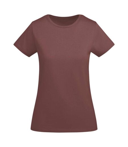 Womens/ladies Breda Short-sleeved T-shirt Pale Red Roly