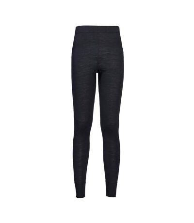 Portwest Womens/Ladies Merino Wool Thermal Leggings (Black) - UTRW9217