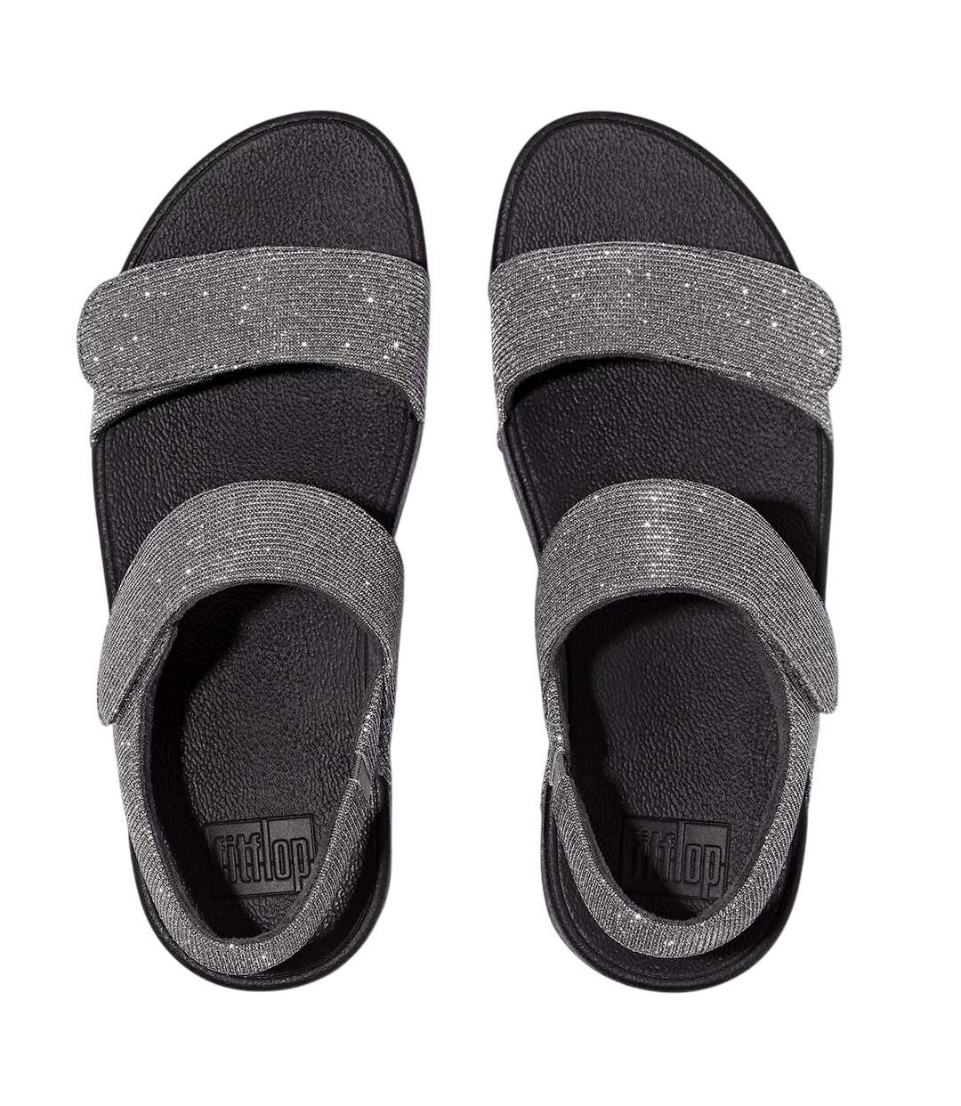 Sandales Motif/style Ajustable Lulu Shimmerlux Femme Turquoise FitFlop-3