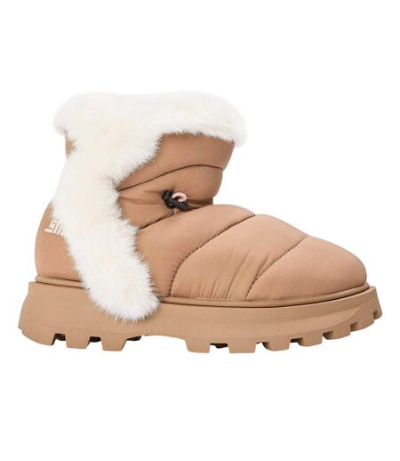 Womens/ladies Frostee Sheepskin Boots Tan Steve Madden