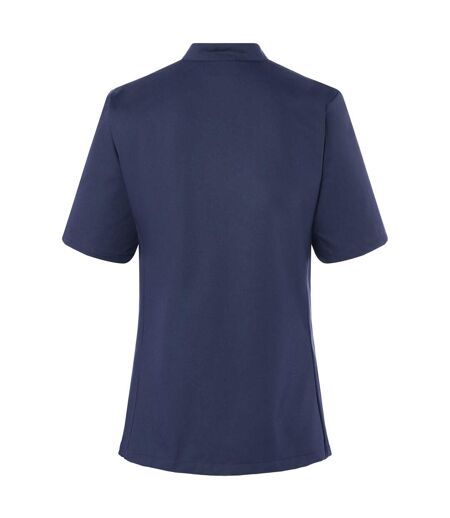 Womens/ladies Greta Chef Jacket Navy Karlowsky