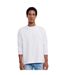 Russell Mens Plain Classic Long-Sleeved T-Shirt (White)