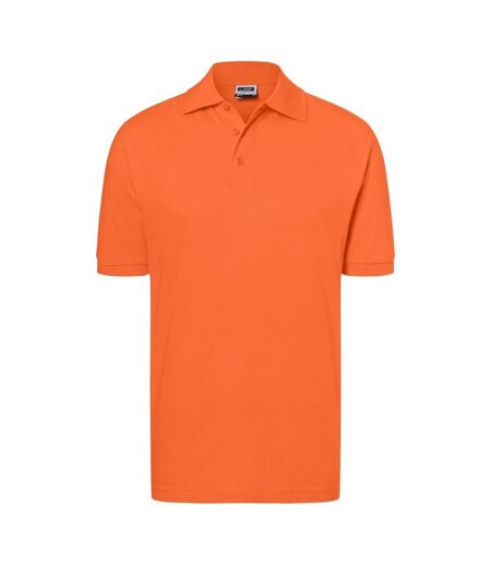 Polo Classic Homme Orange Foncé James And Nicholson