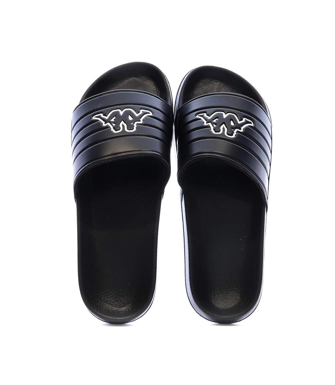 Claquettes noires homme kappa sarty - 40-3