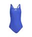 Maillot De Bain 1 Pièce Motif/style 3 Rayures Femme Bleu Vif Adidas-2