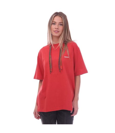 Womens/ladies multicord t-shirt red Ambush