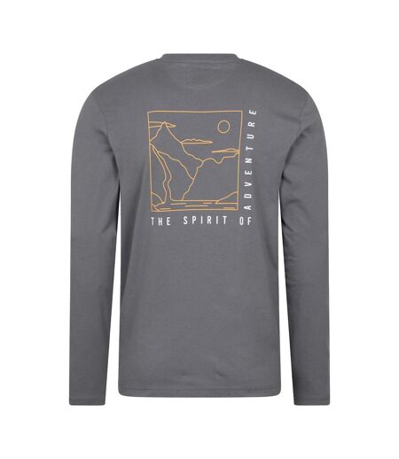 T-shirt Manches Longues Spirit Of Adventure Homme Charbon Mountain Warehouse