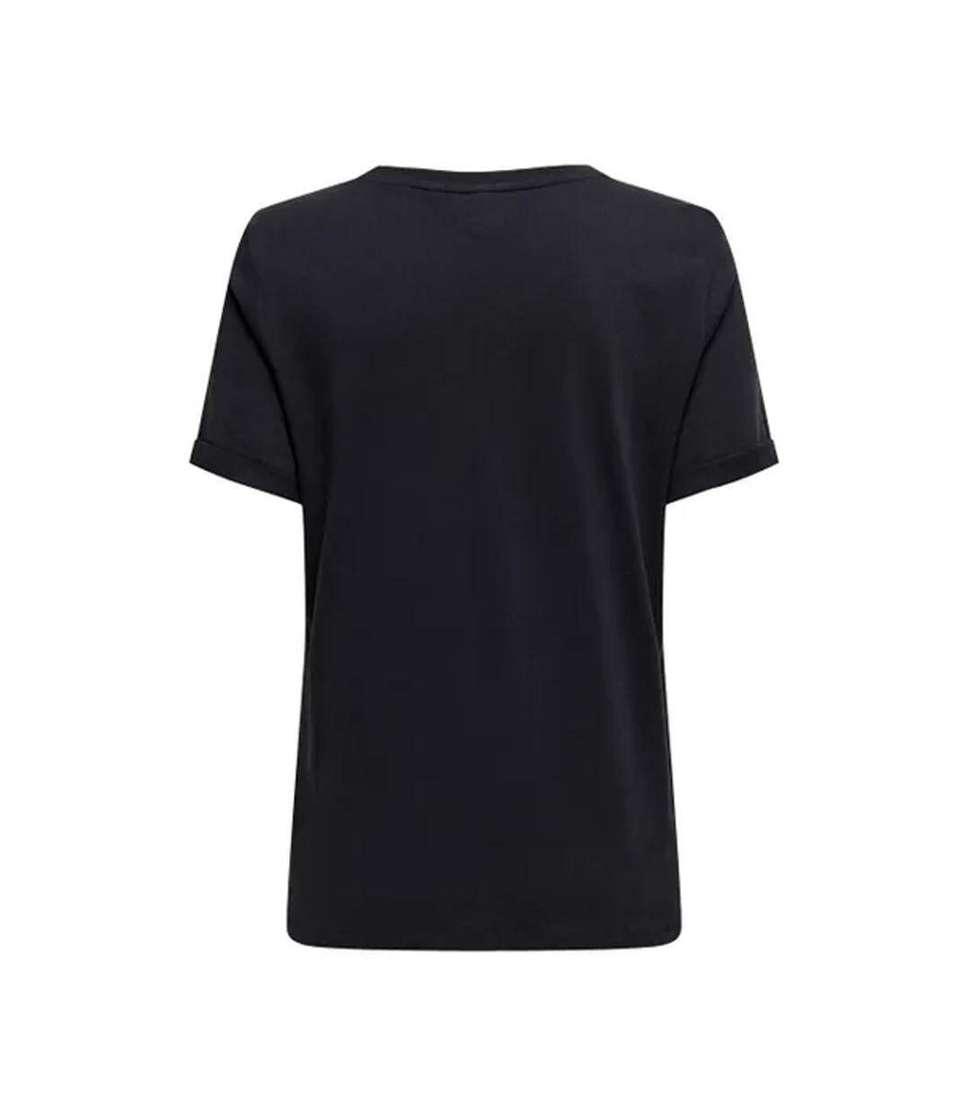 T-Shirt marine femme only amour glitter-2