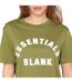 Unisex Adult Arch Cotton T-shirt Moss Blank Essentials-3
