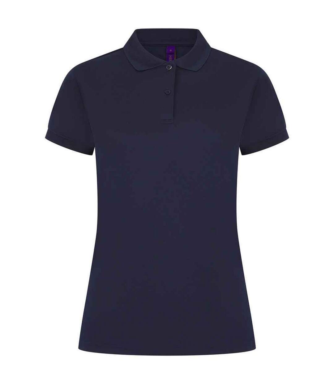 Polo femme bleu marine oxford Henbury