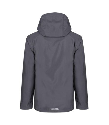 Mens erasmus 4 in 1 soft shell jacket seal grey Regatta