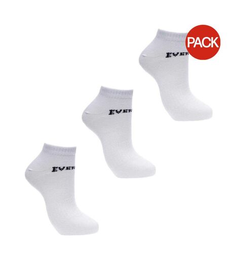 Lot De 3  Socquettes Motif/style Logo Homme Blanc Everlast