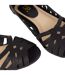 Womens/ladies Prim Peep Toe Wide Pumps Black Dorothy Perkins-4