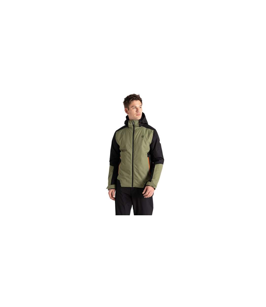 Mens Precision Ii Ski Jacket Black Olivine Green Dare 2B-1