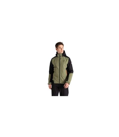 Mens Precision Ii Ski Jacket Black Olivine Green Dare 2B