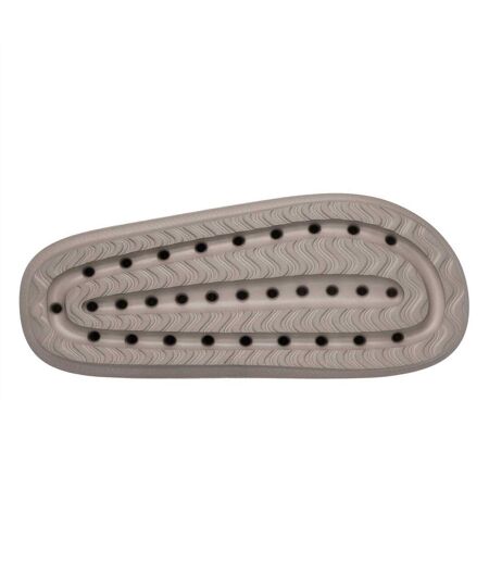Claquettes Motif/style 1 Seule Sangle Femme Gris Skechers