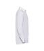 Mens Poplin Easy-care Long-sleeved Formal Shirt White Russell Collection-3