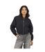 Womens/ladies Bomber Jacket Black Brave Soul-2