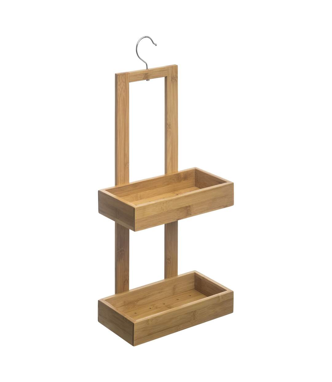 Serviteur de douche en bambou Natureo - L. 26 x H. 61 cm - Marron-1