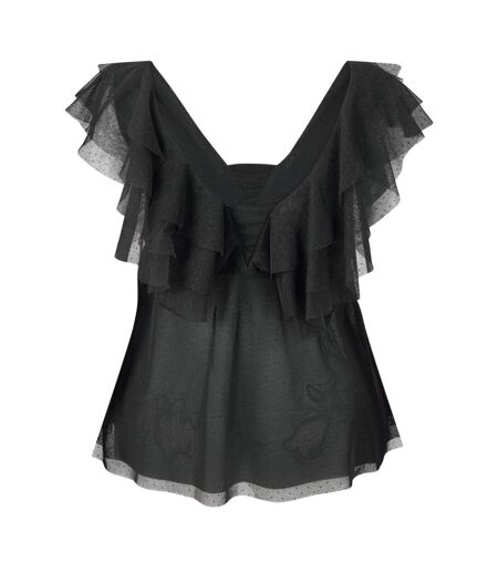 Blouse Manches Bouffantes Femme Noir Ted Baker