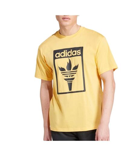 T-Shirt jaune/noir homme adidas jj1220 - l