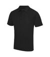 Just Cool Mens Plain Sports Polo Shirt (Jet Black)