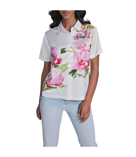 Chemise Motif/style À Motifs Femme Blanc Karl Lagerfeld