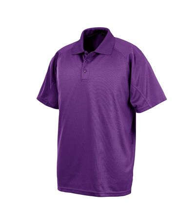 Spiro Impact Mens Performance Aircool Polo T-Shirt (Purple)
