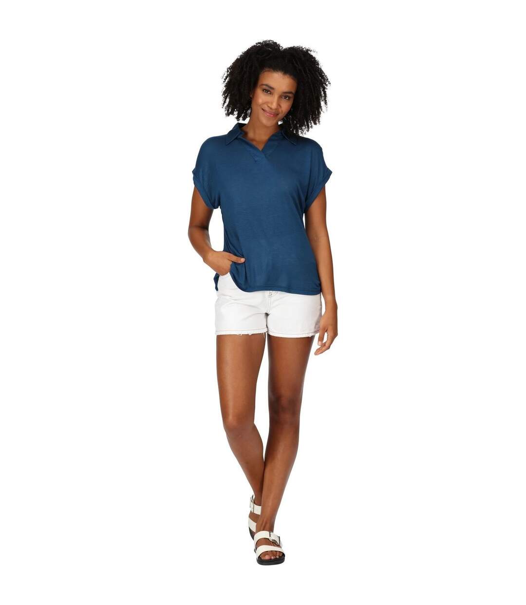 T-shirt Lupine Femme Bleu Opale Regatta-2