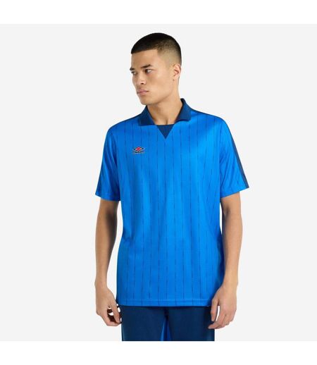 Umbro Mens Linear All-Over Print Jersey (Regal Blue/Estate Blue) - UTUO2126