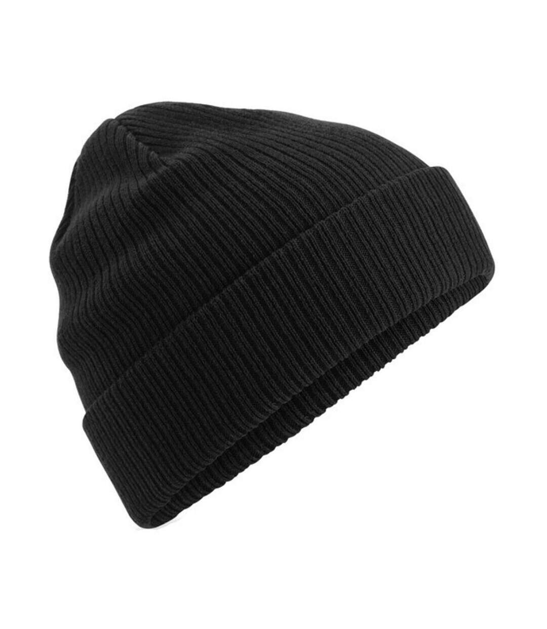 Bonnet En Coton Biologique Noir Beechfield-2