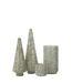 Sapin de Noël Déco à Paillettes Ethel 32cm Argent-3