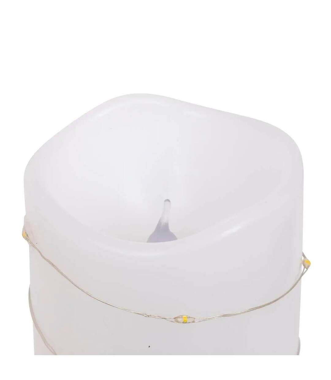 Lot de 3 Bougies LED Copper 14cm Blanc Chaud-2