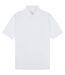 Classic Mens Pique Polo White Casual-2