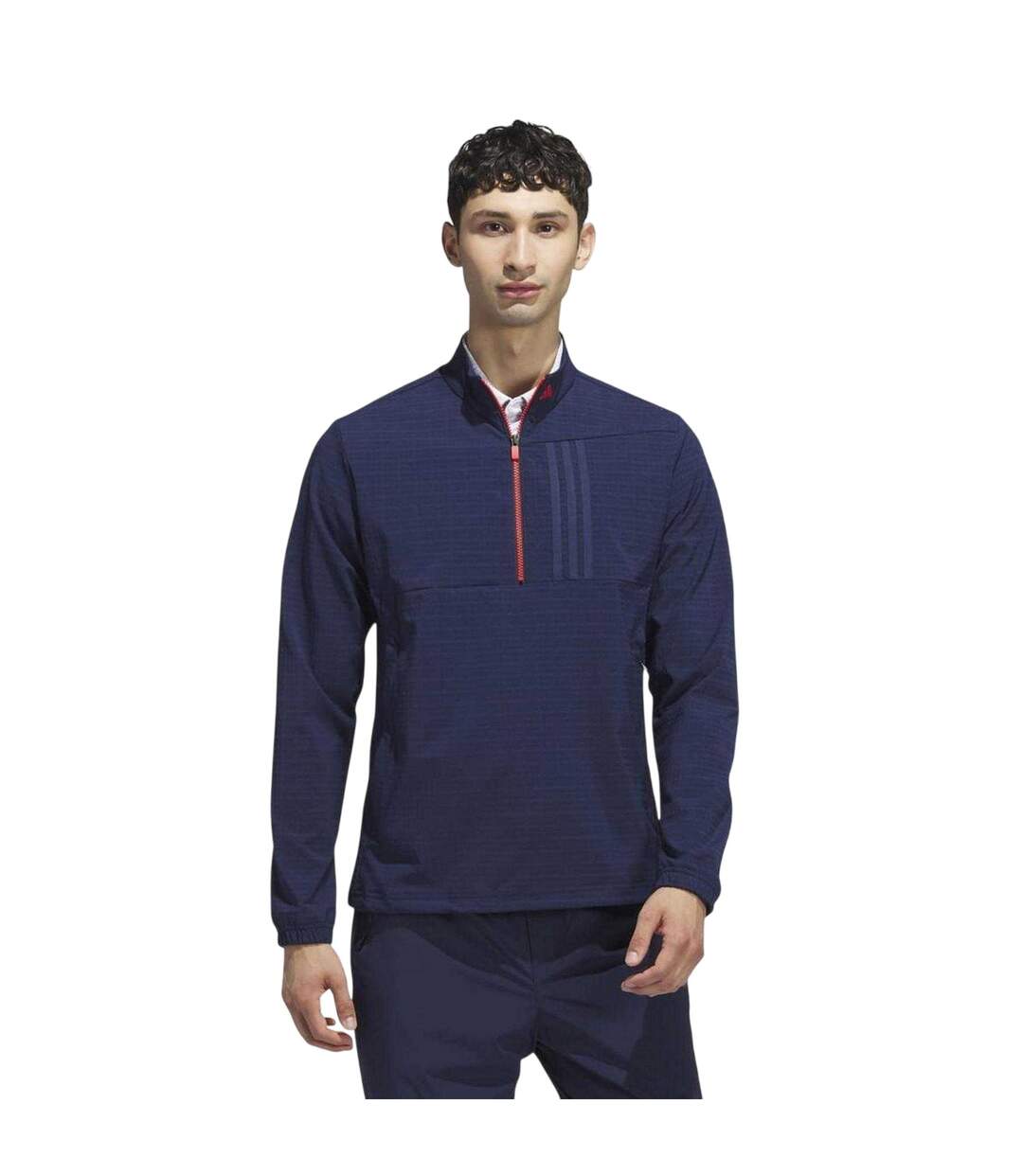 Mens Ultimate365 Tour Half Zip Golf Pullover Navy Adidas-1