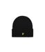 Mens waffle beanie jet black Lyle & Scott