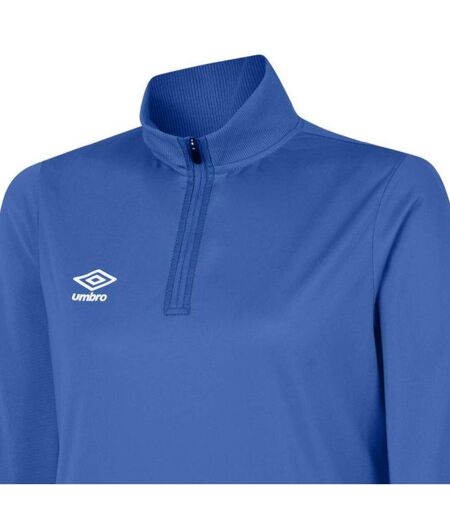 Womens/ladies Club Essential Half Zip Sweatshirt Royal Blue Umbro