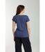 Tee Shirt Col V Lurex Manches Courtes Femme Tee Sun Twilight (marine) | Gerard Pasquier-5