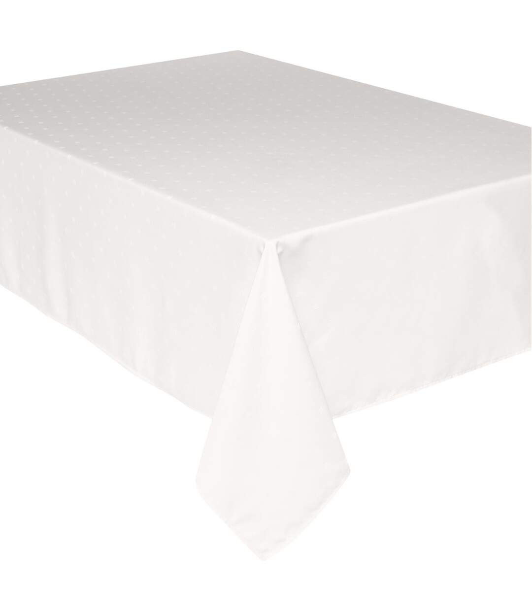 Nappe Antitache Jacquard Carré 140x240cm Ivoire-1