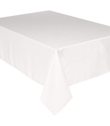 Nappe Antitache Jacquard Carré 140x240cm Ivoire