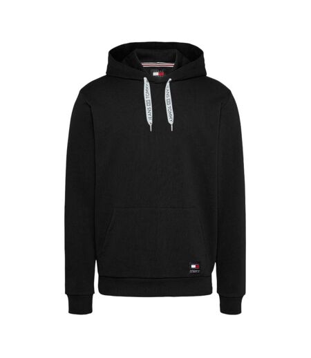 Sweat à capuche noir homme tommy hilfiger taping - s