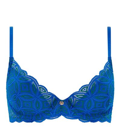 Soutien-gorge coques moulées bleu Emma