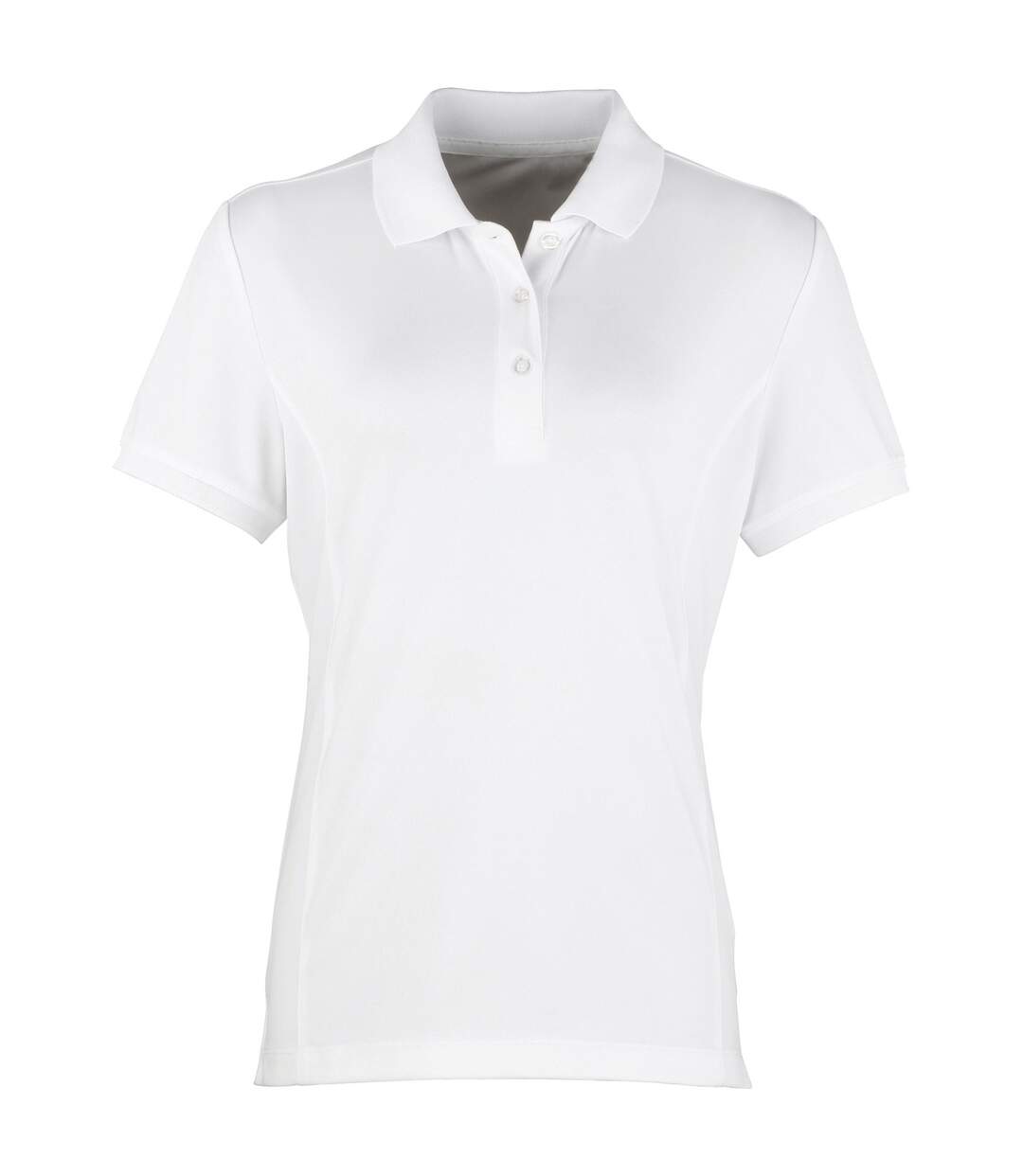 Coolchecker polo à manches courtes femme blanc Premier-1