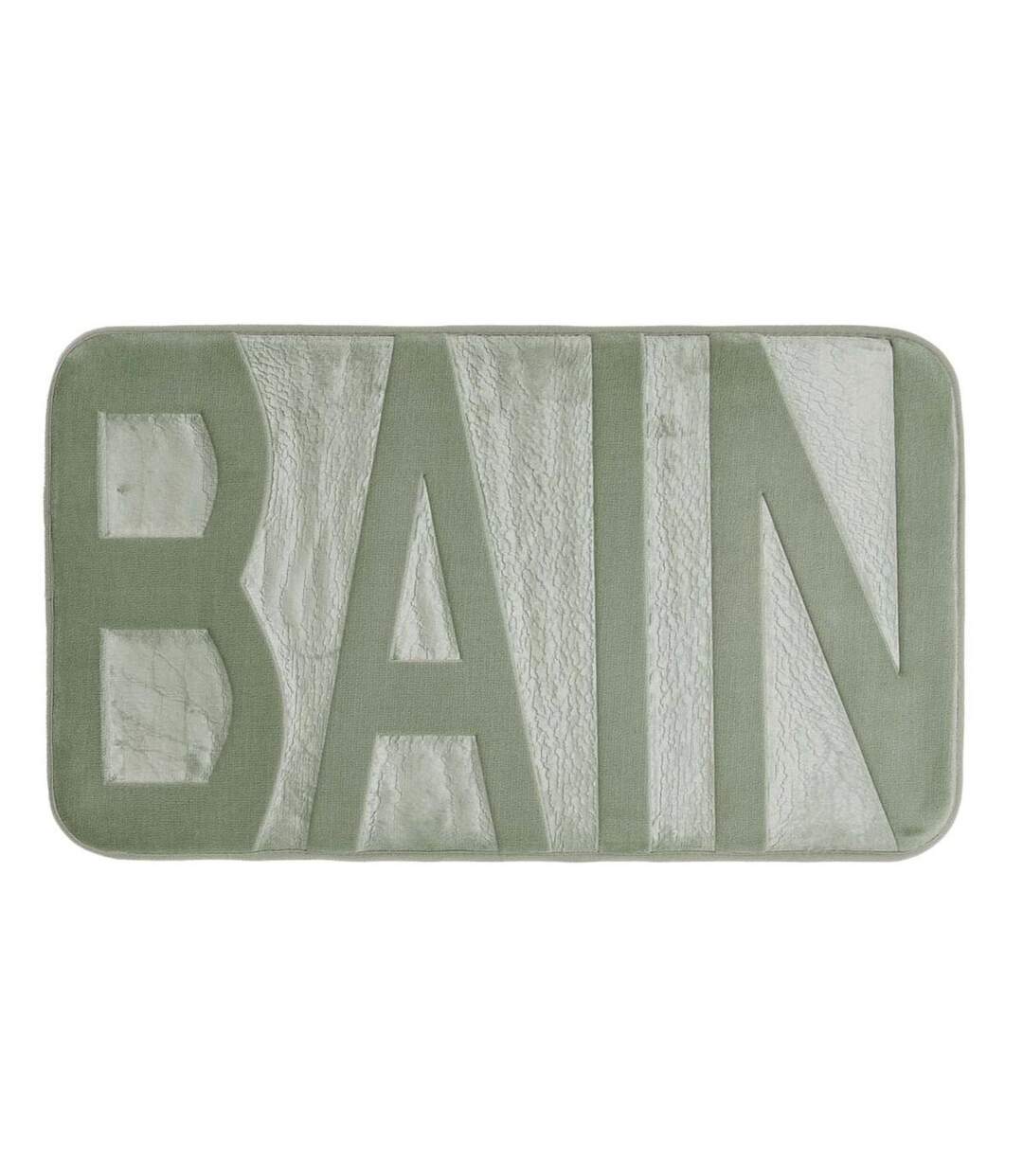 Tapis de Bain Microfibre Relief 45x75cm Sauge-1