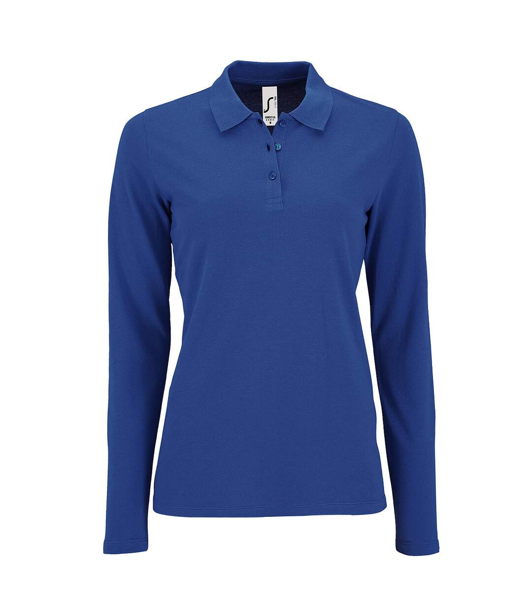 Polo manches longues perfect femme bleu roi SOLS