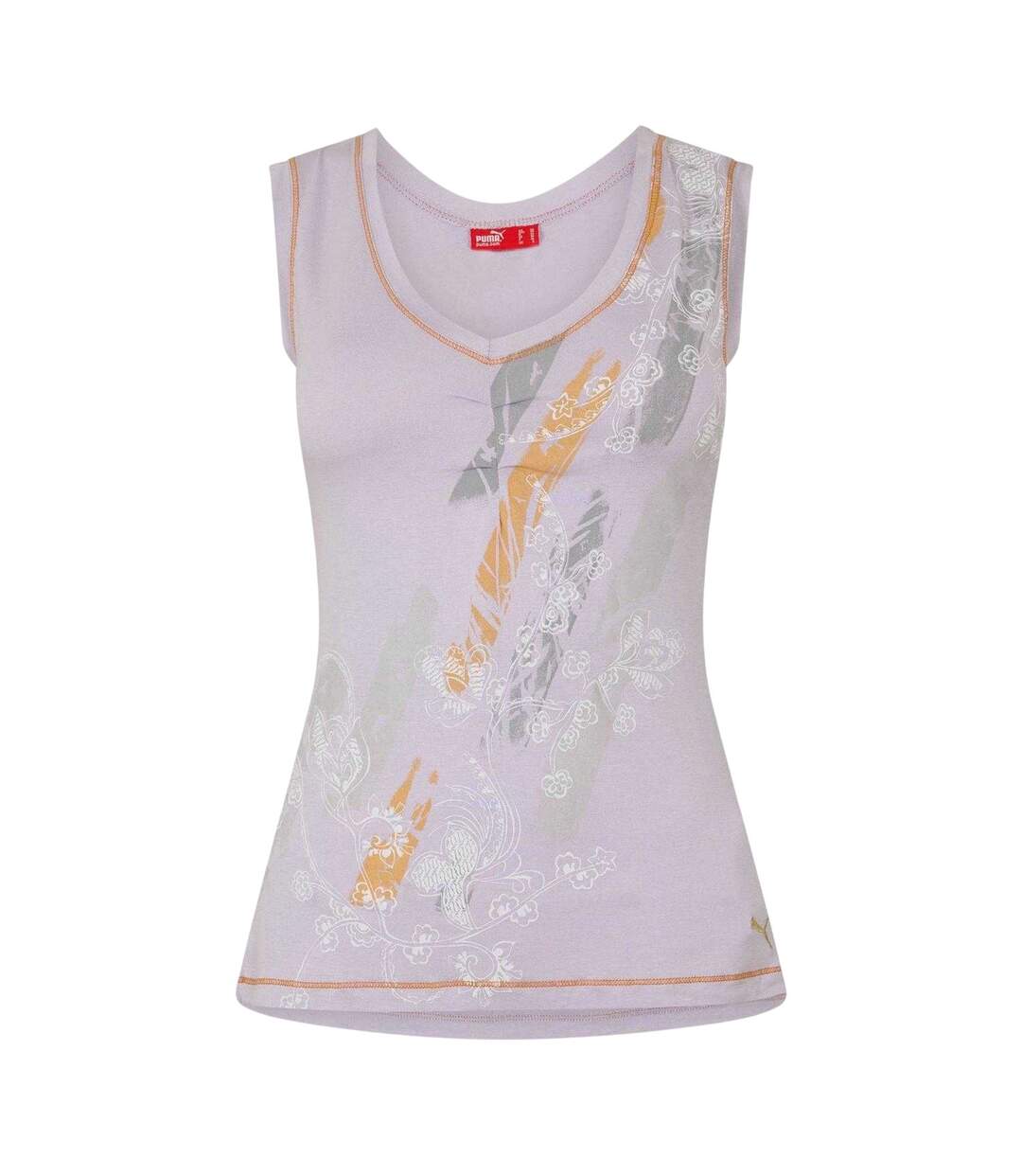 Womens/ladies Tie Back Vest Top Multicoloured Puma-2
