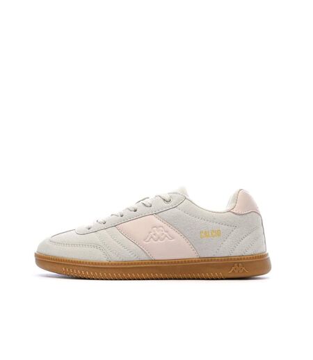 Baskets gris/rose femme kappa mattea suede