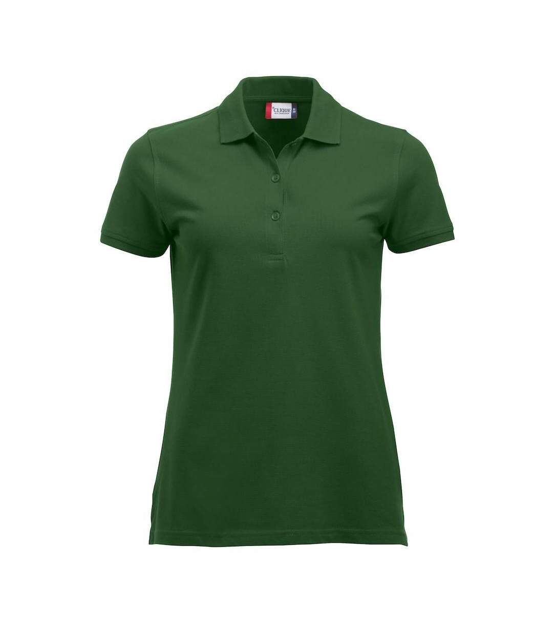 Womens/ladies Marion Polo Shirt Bottle Green Clique-1